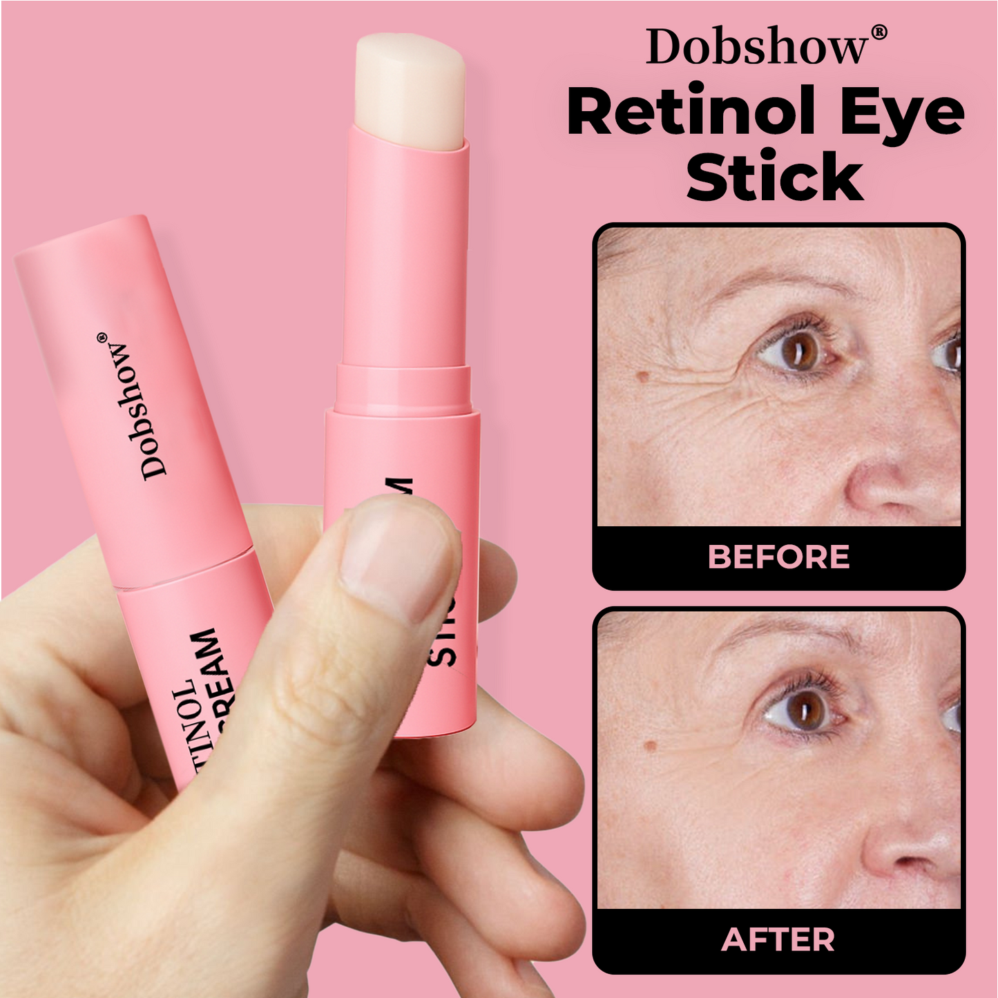 💖Dark Circle Eraser & Wrinkle Smoothing🩷 Dobshow® Retinol Eye Cream Stick