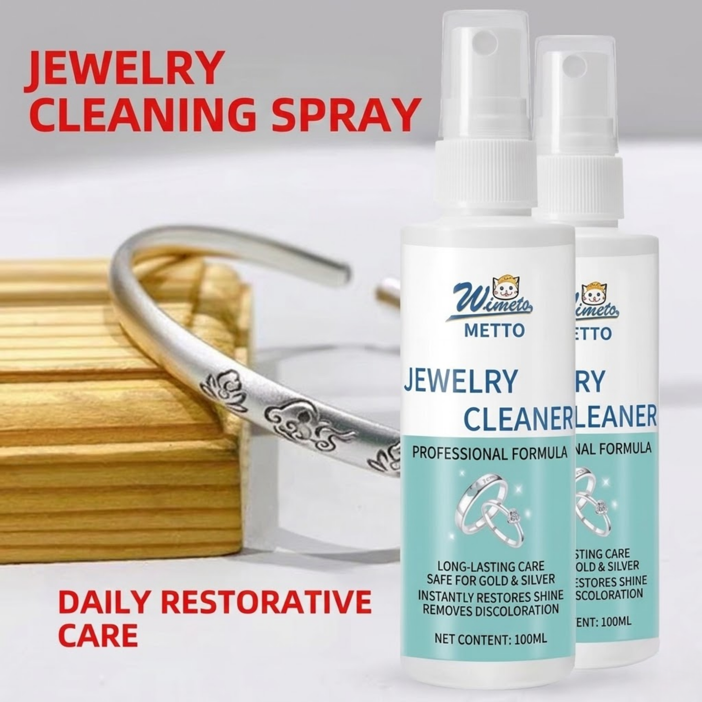 Dobshow® All-in-One Jewelry Cleaner Spray for Diamonds, Gold & Silver