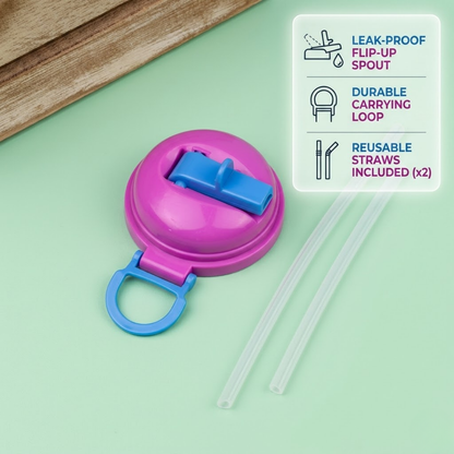 🥤 Premium Leak-Proof Can Bottle Cap | Universal Soda & Coke Can Lid with Reusable Straw