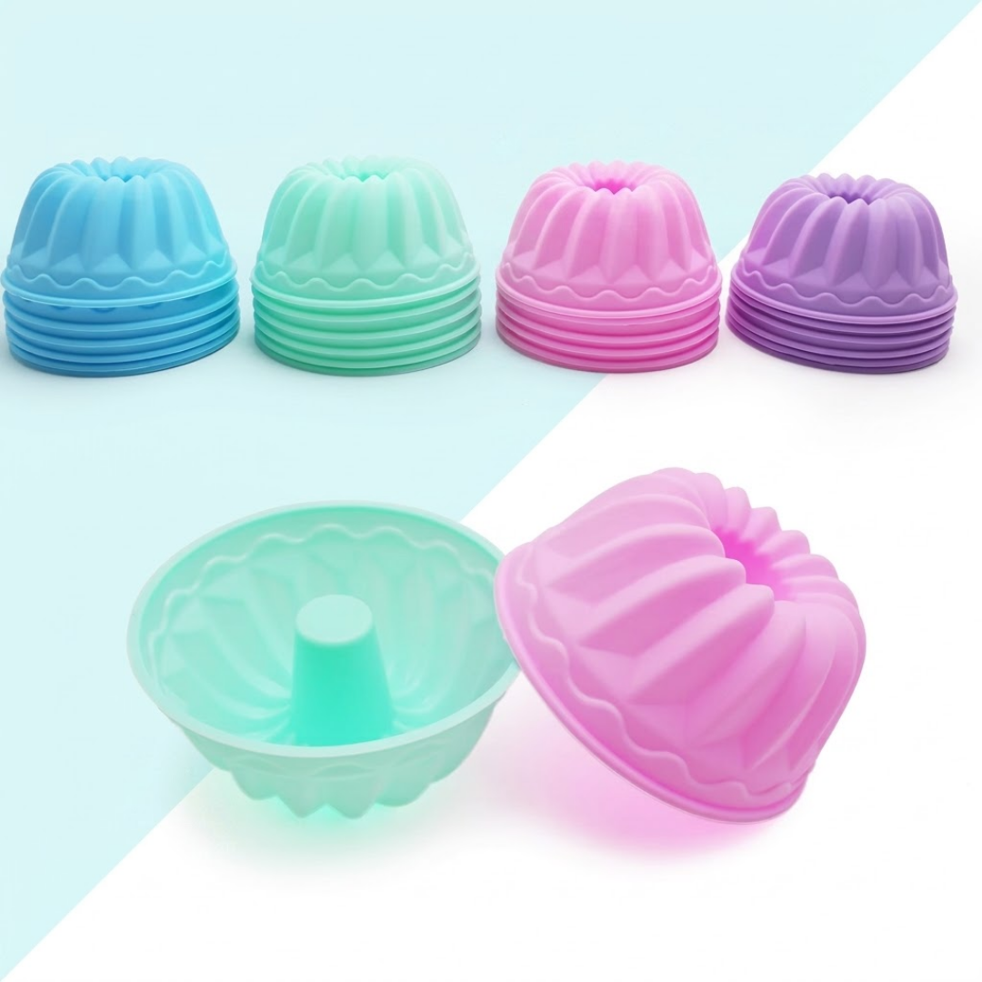 Silicone Baking Cups, Pumpkin Silicone Baking Cake Molds, Nonstick Cupcake Liners, Fancy Dessert Tray