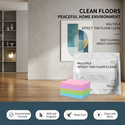 Floor Cleaning Tablets: Multi-Surface Cleaner for Hardwood, Laminate, Tile & RV Walls – Antibacterial, Deodorization & Maintenance
