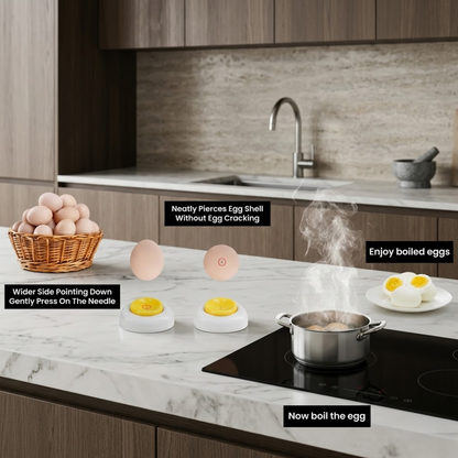 Kitchen Egg Hole Puncher: Anti-burst Design for Boiled & Steamed Eggs