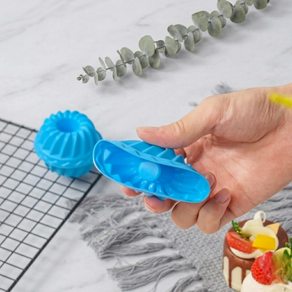 Silicone Baking Cups, Pumpkin Silicone Baking Cake Molds, Nonstick Cupcake Liners, Fancy Dessert Tray
