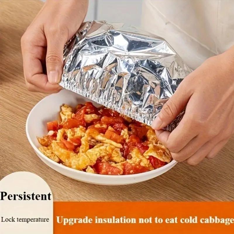 Home dining table & food container aluminum foil heat-retaining cover, kitchen food insulation and freshness keeping, high-quality aluminum foil.
