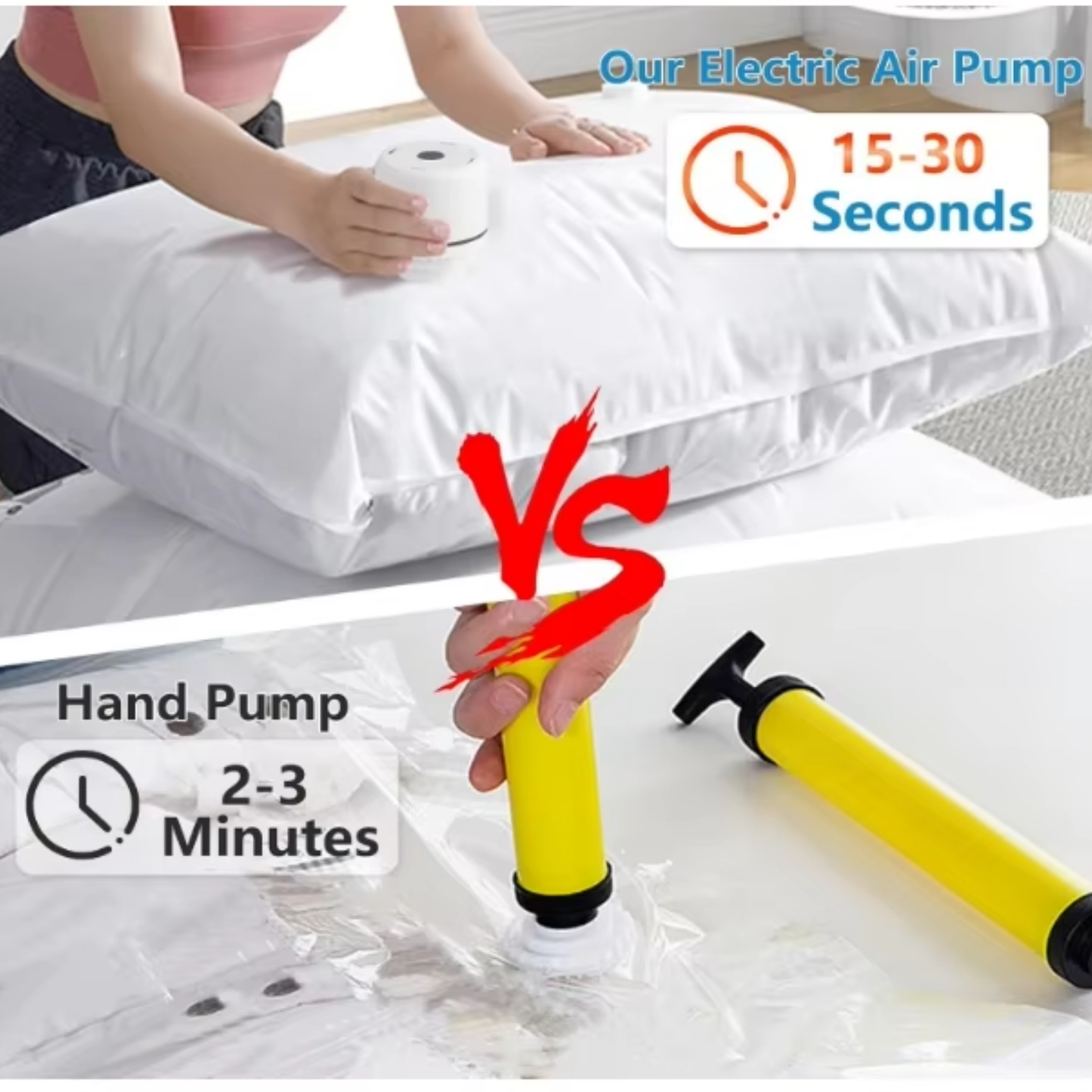 RSZZB® Vacuum Bag Storage with Electic Pump