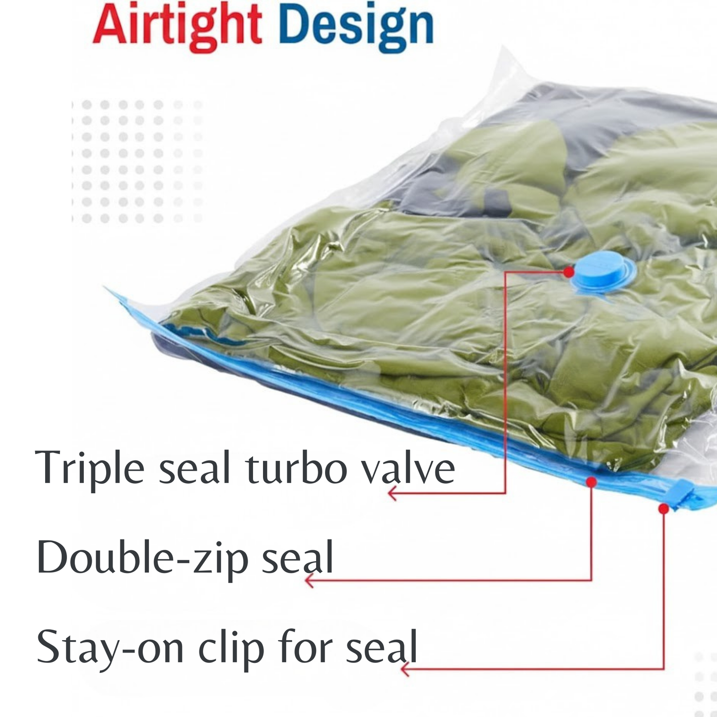RSZZB® Vacuum Bag Storage with Electic Pump