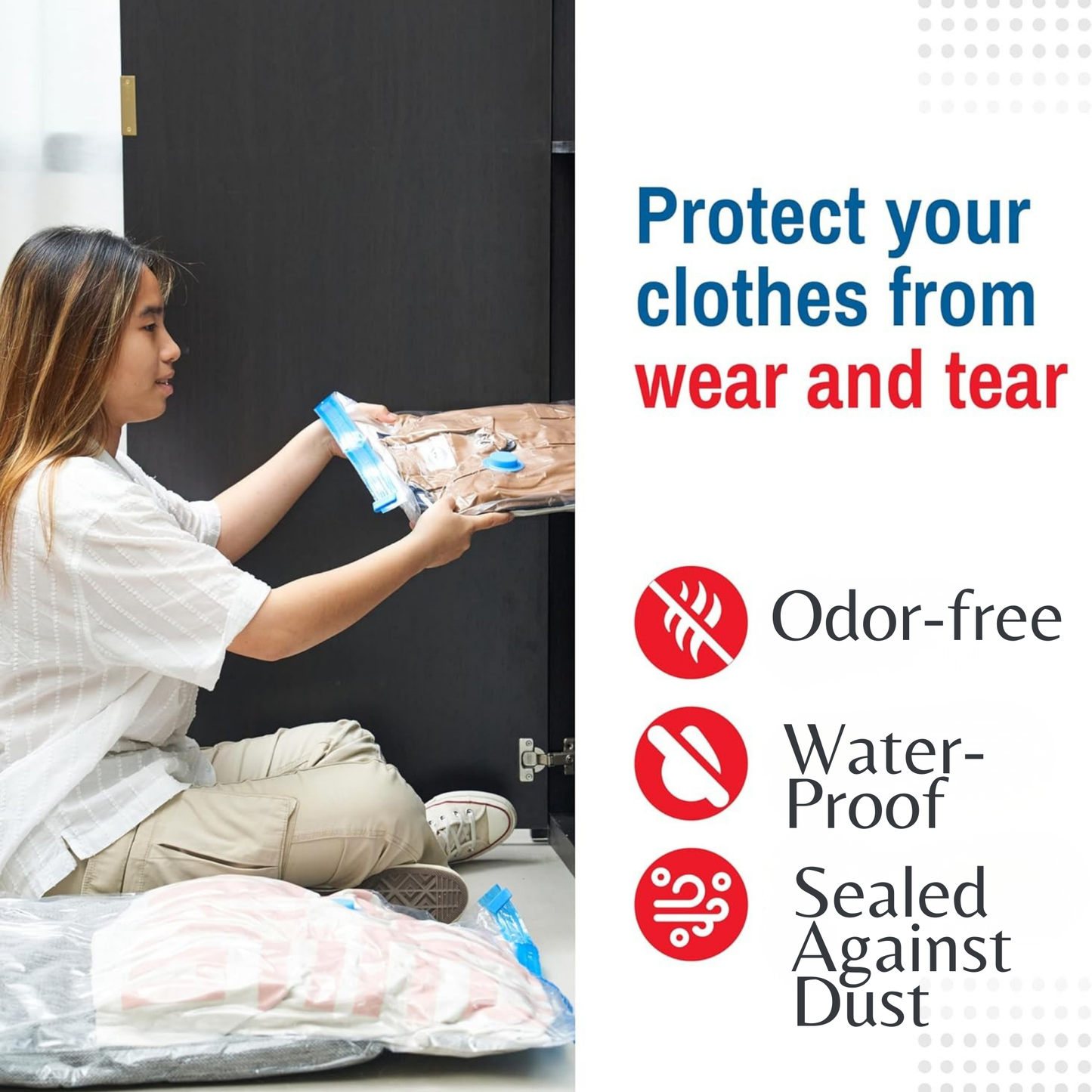 RSZZB® Vacuum Bag Storage with Electic Pump