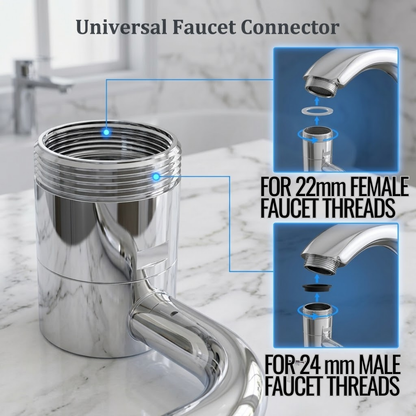 RSZZB® Robotic Arm Universal Faucet with Rotatable Spout Extension