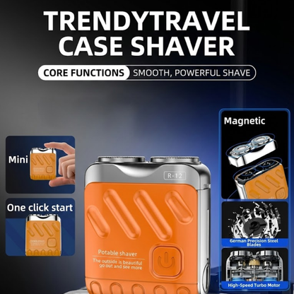 🧳 Voyager Pro™ Mini Suitcase Shaver | Pocket-Sized Precision & Power
