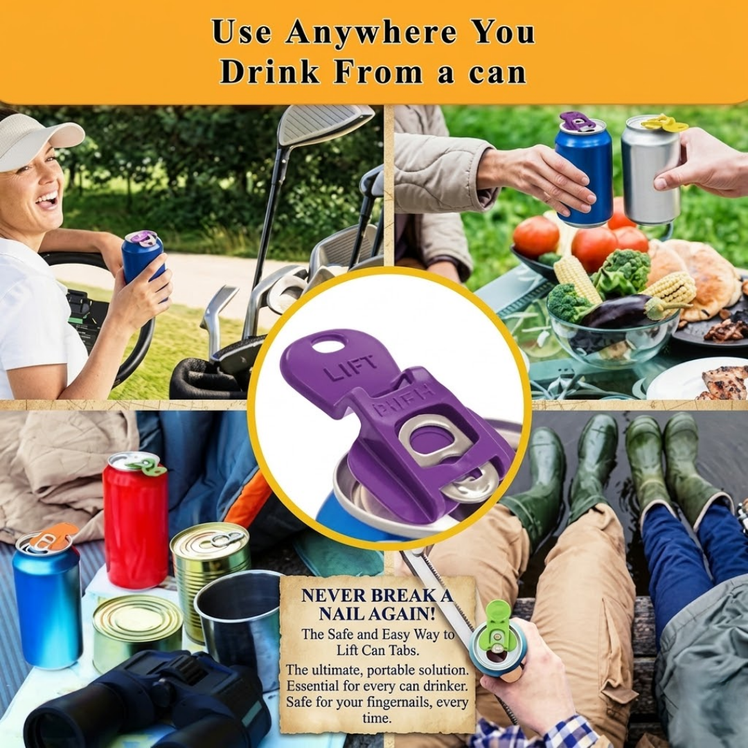 Ultimate Beverage Barricade & Easy Can Opener | Protect Nails & Keep Bugs Out!