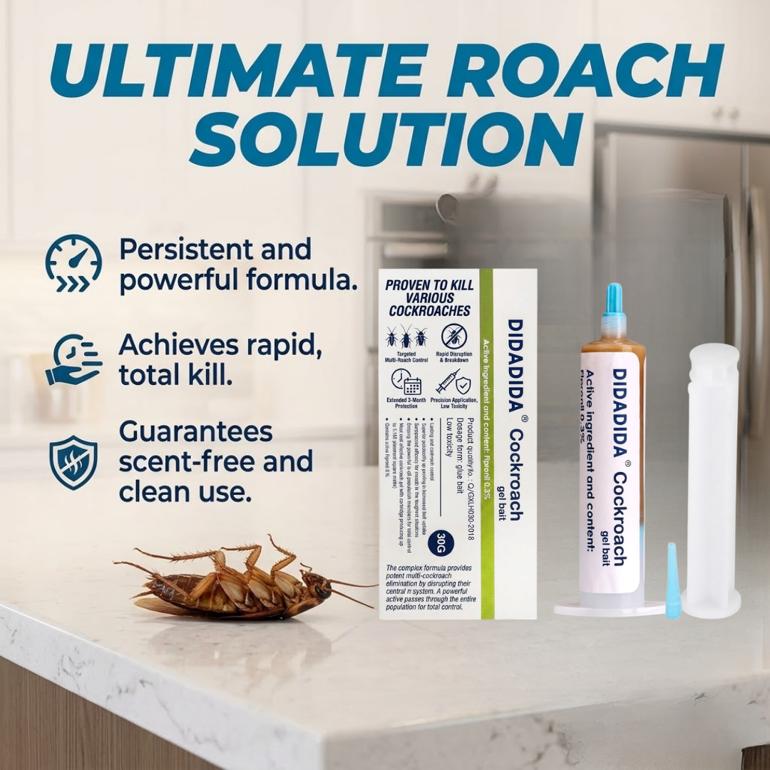 Ultimate Roach Killer Gel | Professional Grade, Family Safe Deep-Crevice Syringe Bait