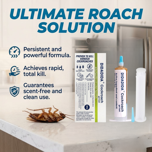 Ultimate Roach Killer Gel | Professional Grade, Family Safe Deep-Crevice Syringe Bait
