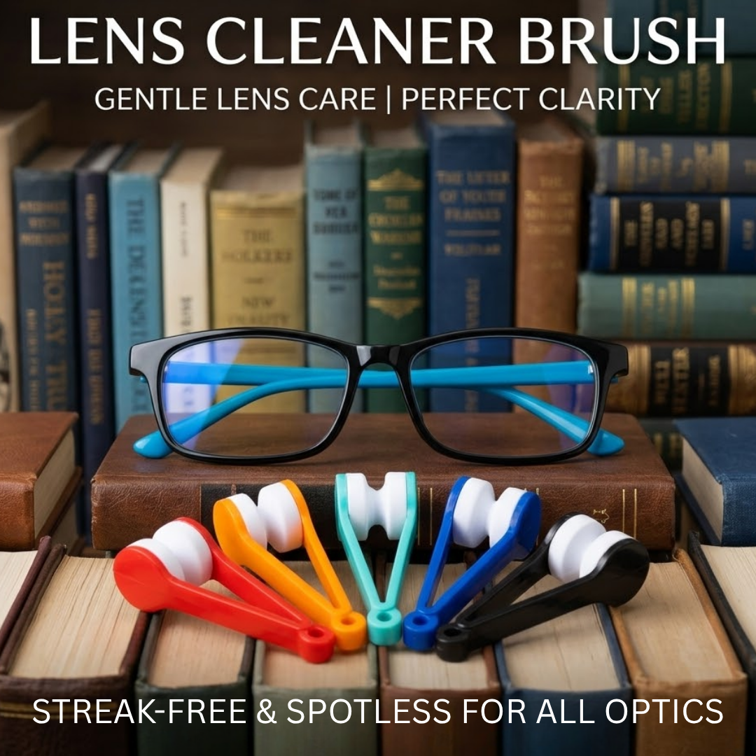 RSZZB®  2-in-1 Microfiber Lens Cleaner Brush | Scratch-Free Care for Eyewear & Cameras