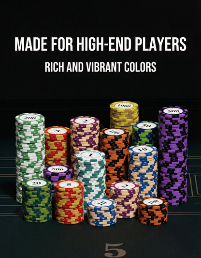 MCOIKY® Royal Elite Clay Poker Chips