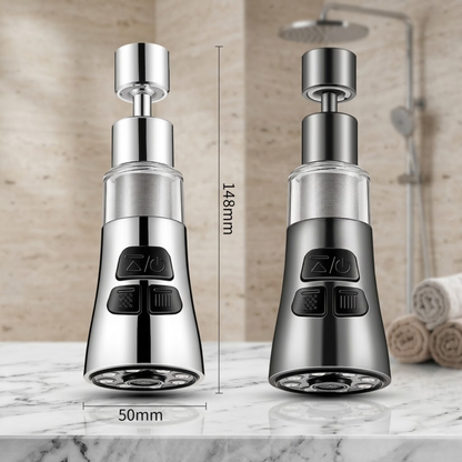 RSZZB® Universal Kitchen Faucet Extender – 360° Swivel Splash-Proof Aerator Attachment