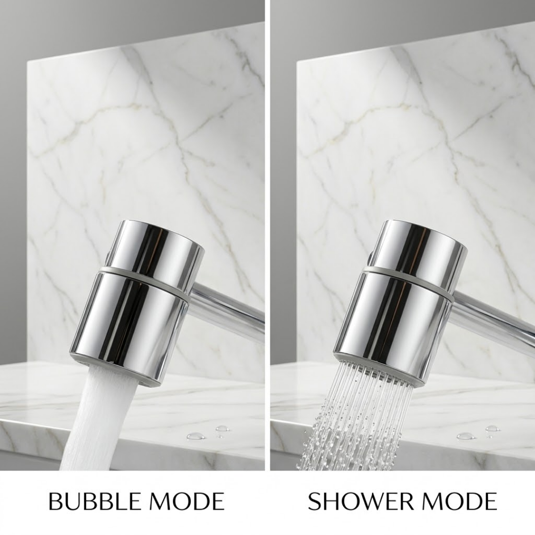 RSZZB® Robotic Arm Universal Faucet with Rotatable Spout Extension