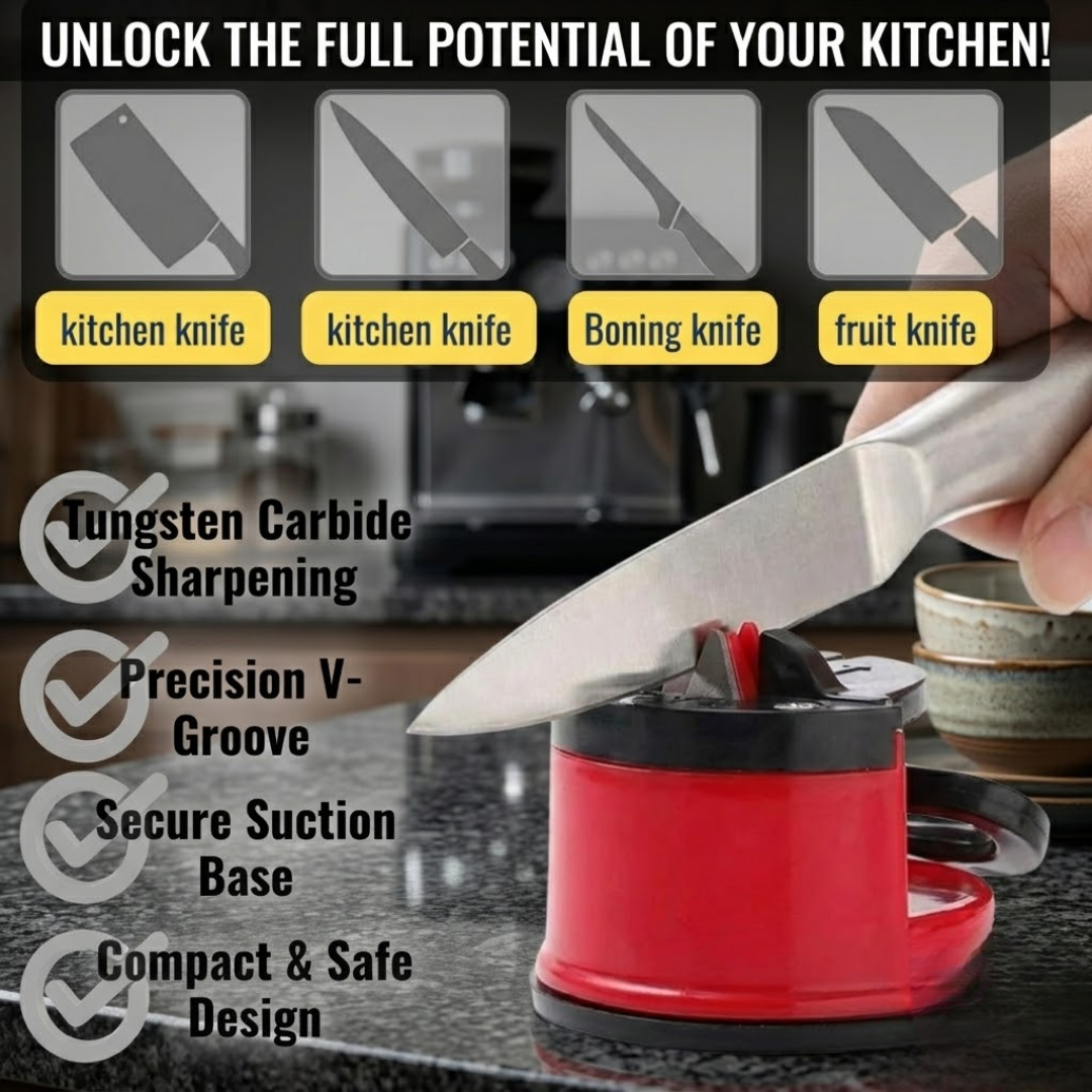 RSZZB® The Ultimate Hands-Free Suction Knife Sharpener