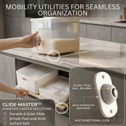 RSZZB® Instant Mobility: Adhesive Universal Wheels for Any Furniture