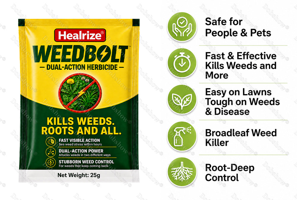 Healrize® WeedBolt Dual-Action Herbicide⚡ Fast-acting dual-action power for tough, stubborn weeds.