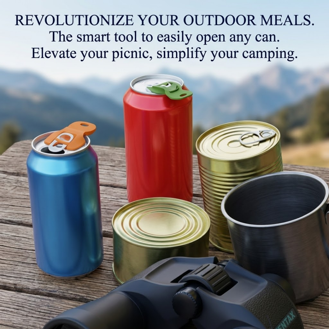 Ultimate Beverage Barricade & Easy Can Opener | Protect Nails & Keep Bugs Out!
