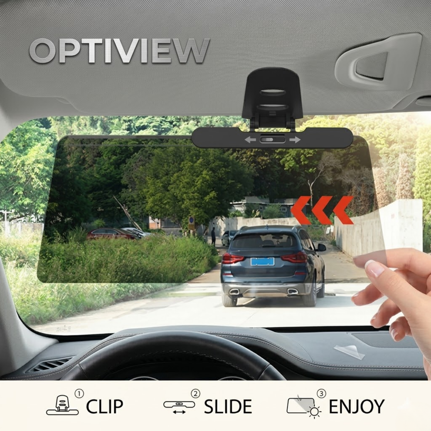 RSZZB® Universal Anti-Dazzle Interior Sun Visor Extension