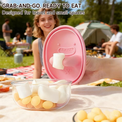 RSZZB® Snack Buddy Monster Bowls | Fun, Spill-Proof & Travel-Ready Containers