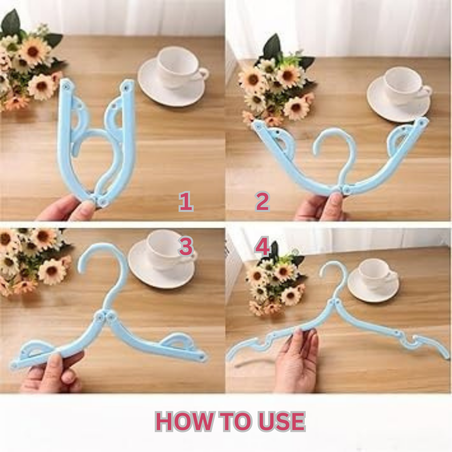 RSZZB® Space-Saving Collapsible Travel Hangers: Pack Light, Hang Anywhere