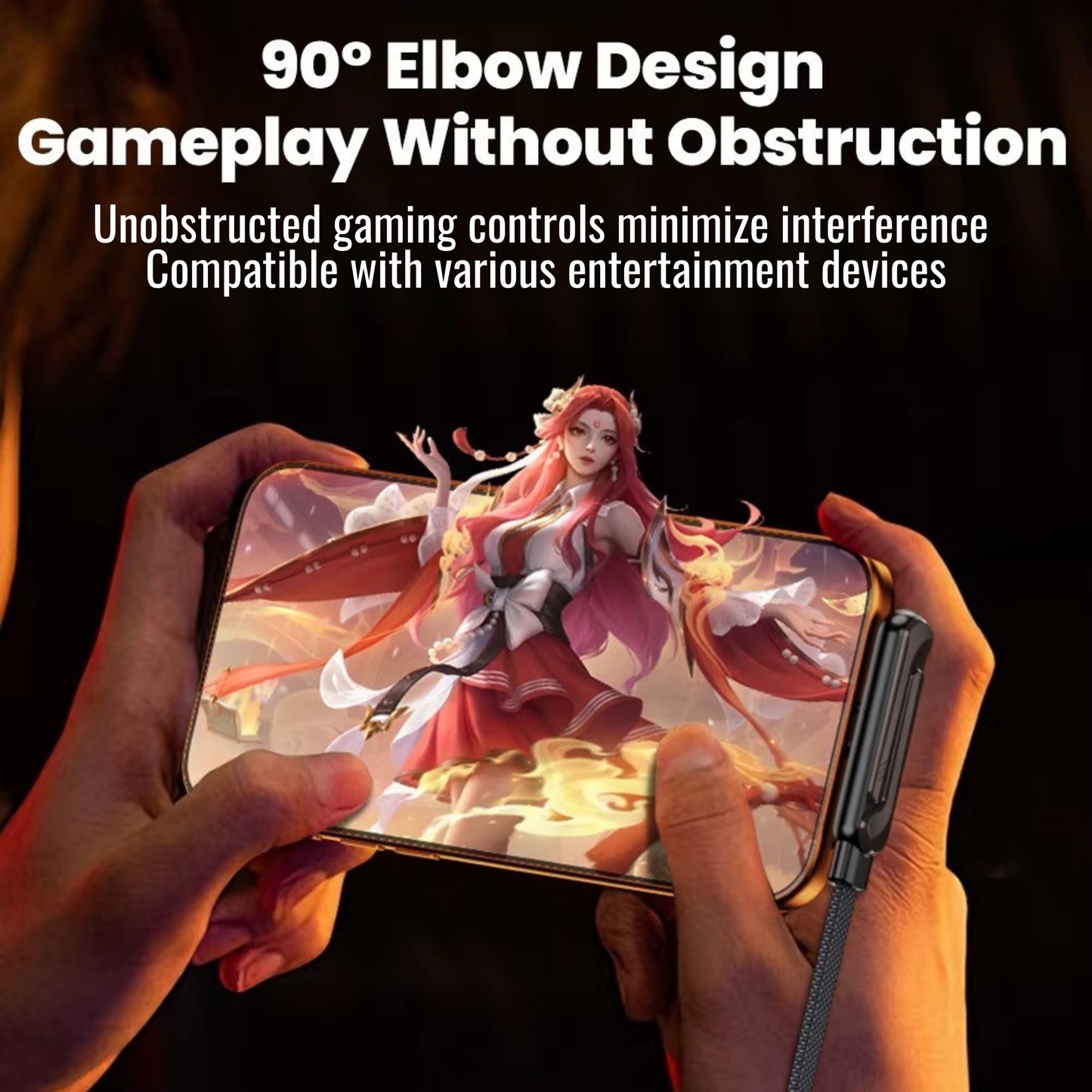 RSZZB® Level Up Your Charge: The Ultimate Gaming-Optimized Cable and Stand Duo