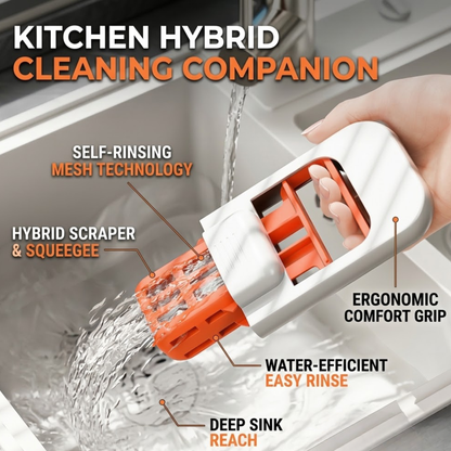 RSZZB® Portable Hand-Washable Desktop Mini Mop | Self-Squeeze & Absorbent