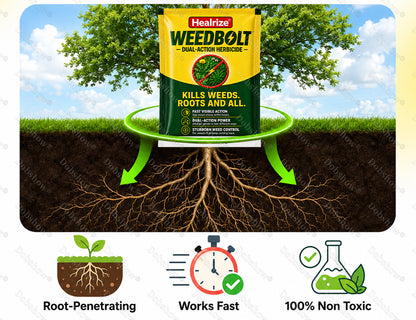 Healrize® WeedBolt Dual-Action Herbicide⚡ Fast-acting dual-action power for tough, stubborn weeds.