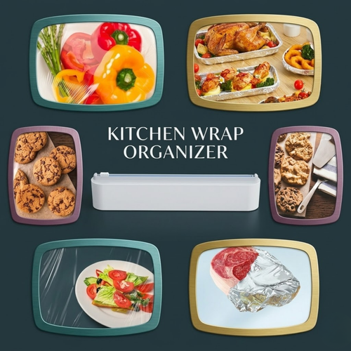 RSZZB® Glide Cut Magnetic Plastic Wrap Dispenser
