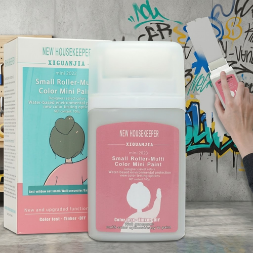 Drip-Free Mini Roller Paint | Odorless Wall Touch-Up & DIY Color Tool