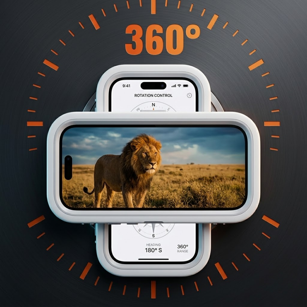 RSZZB® Premium 360° Waterproof Shower Phone Holder | Anti-Fog & Touch Responsive Screen