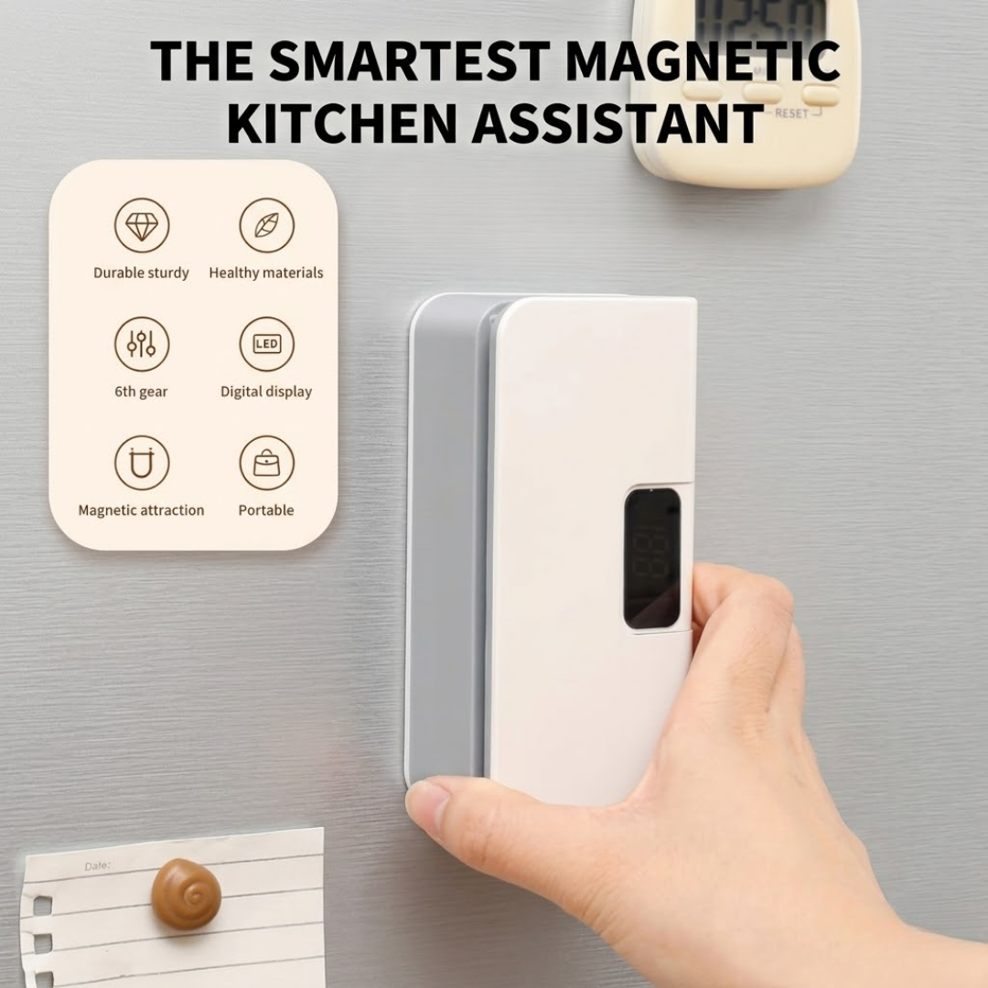 Smart Digital Bag Sealer | Rechargeable, Magnetic & 6-Gear Heat Control