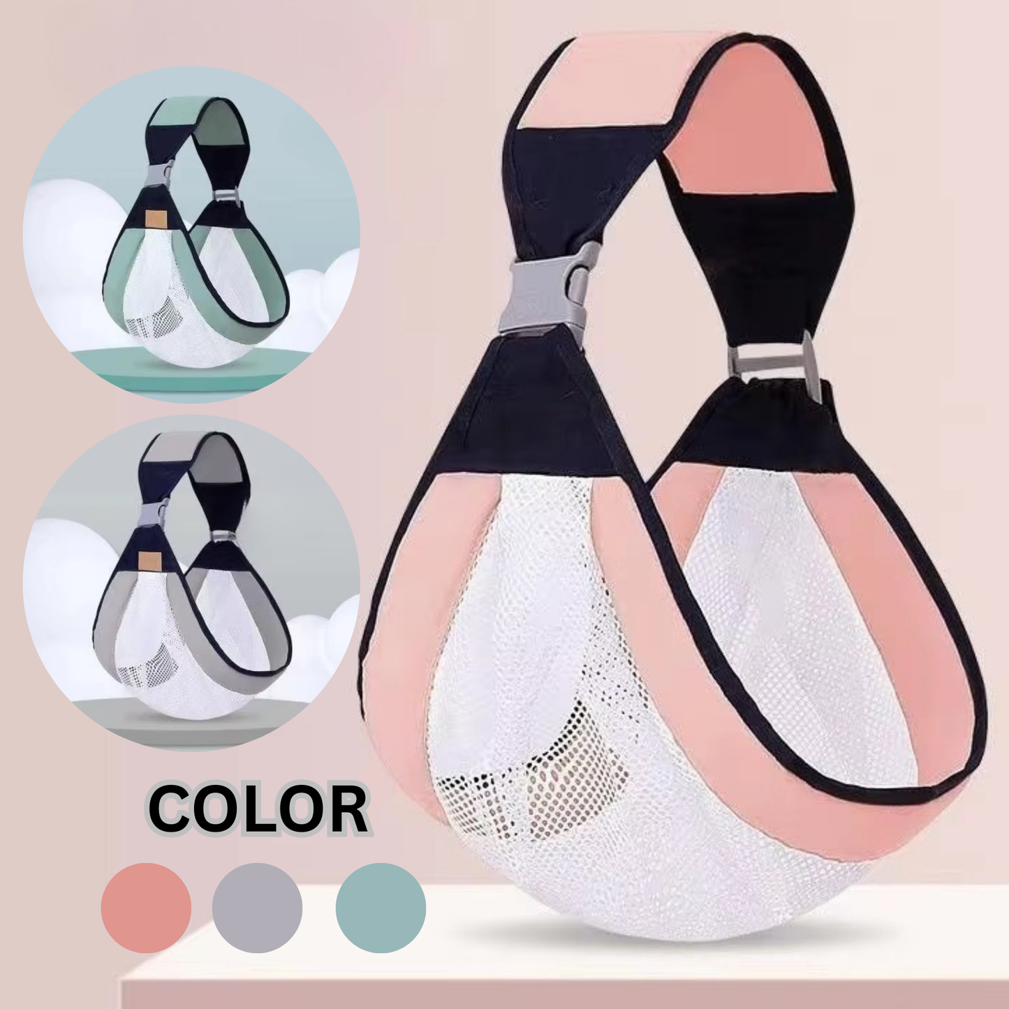 RSZZB® Baby Carrier Simple Wrap Sling Baby Waist Stool Newborn Carrier