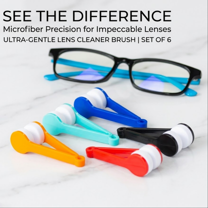RSZZB®  2-in-1 Microfiber Lens Cleaner Brush | Scratch-Free Care for Eyewear & Cameras