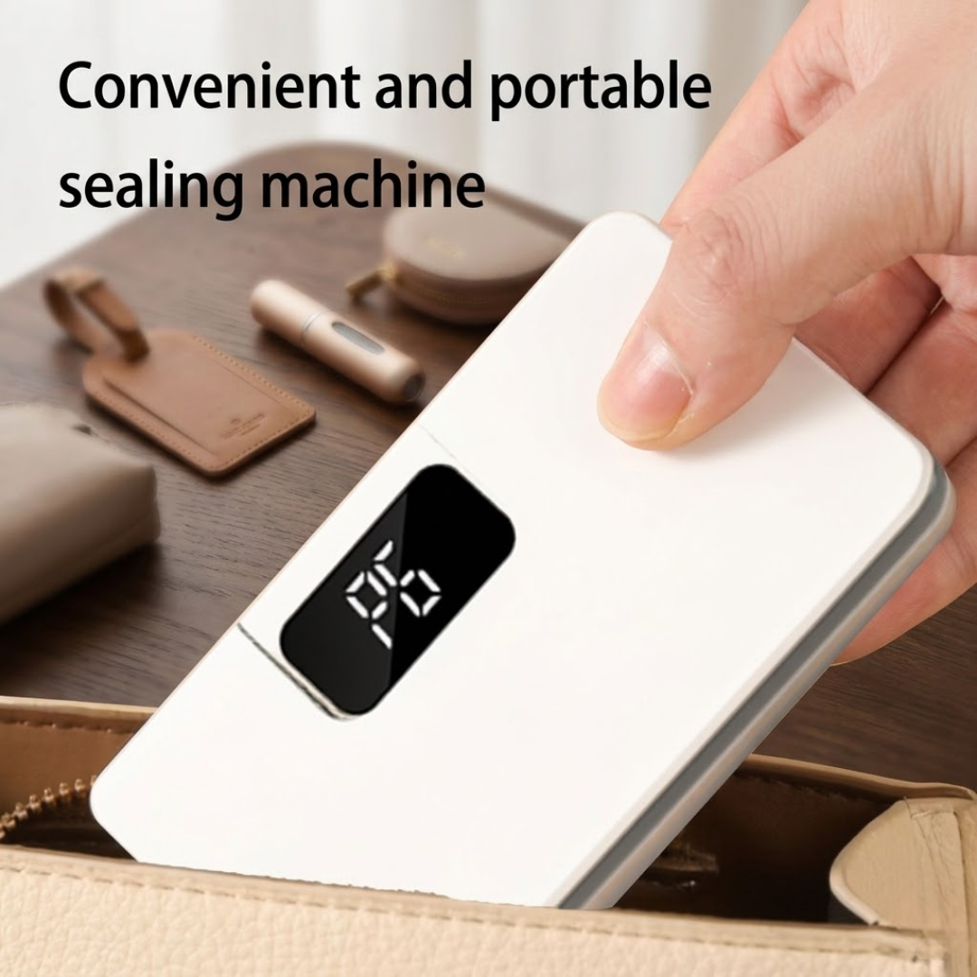 Smart Digital Bag Sealer | Rechargeable, Magnetic & 6-Gear Heat Control