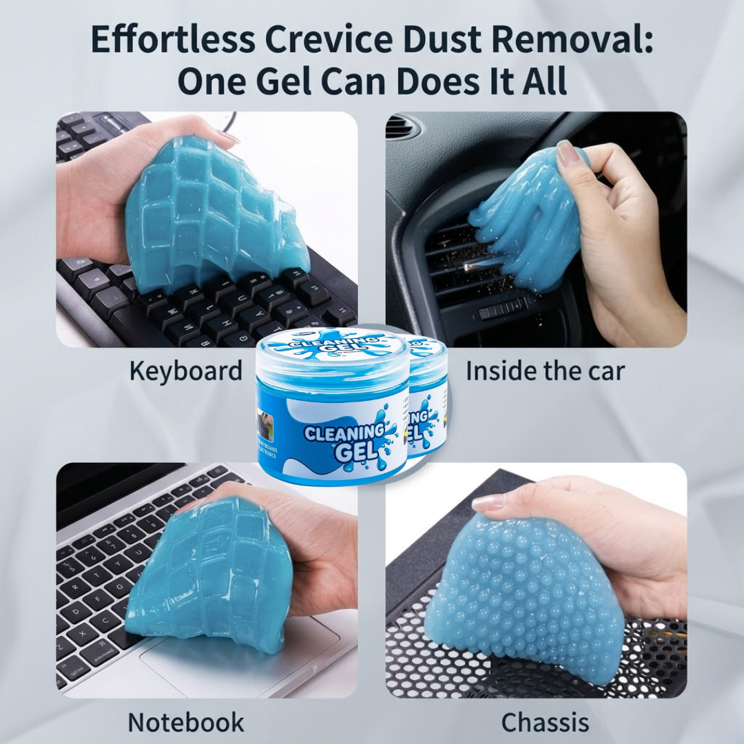 RSZZB® Ultimate Magic Cleaning Gel | Reusable Dust & Grime Remover for Car & Electronics