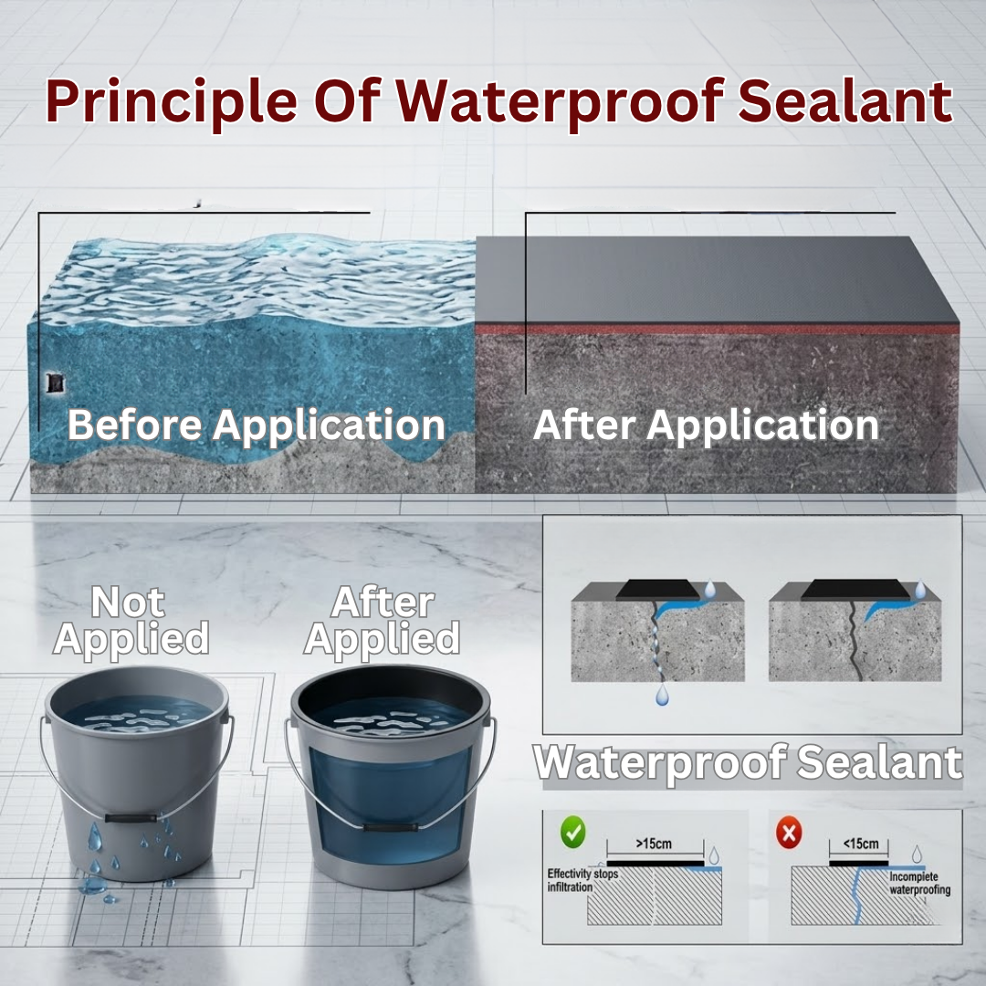 Invisible Waterproof Sealant | Deep Penetrating Anti-Leak Adhesive Shield