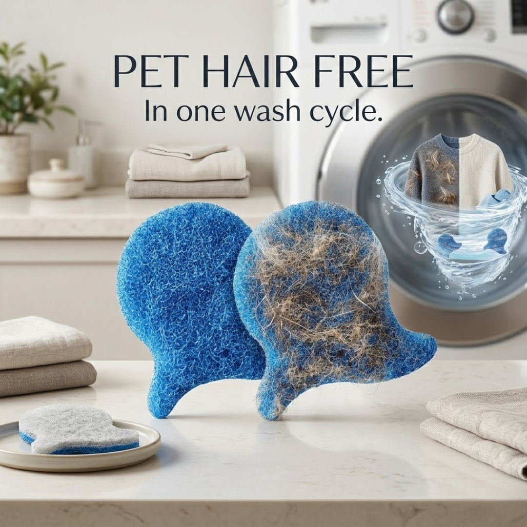 RSZZB®  Sticky Hair Artifact for Washing Machines: Reusable Lint & Pet Hair Catcher for Clothes