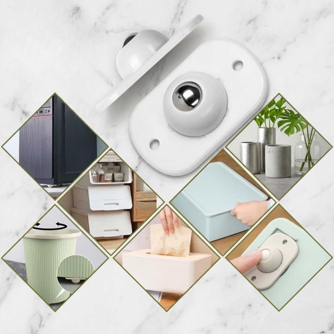 RSZZB® Instant Mobility: Adhesive Universal Wheels for Any Furniture