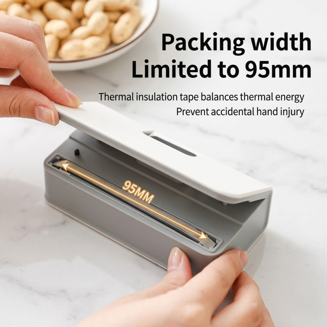 Smart Digital Bag Sealer | Rechargeable, Magnetic & 6-Gear Heat Control
