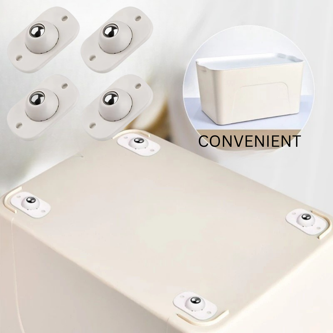 RSZZB® Instant Mobility: Adhesive Universal Wheels for Any Furniture