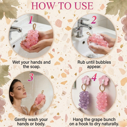 Handcrafted Aromatherapy Grape Soap | Natural Cleansing & Stylish Decor