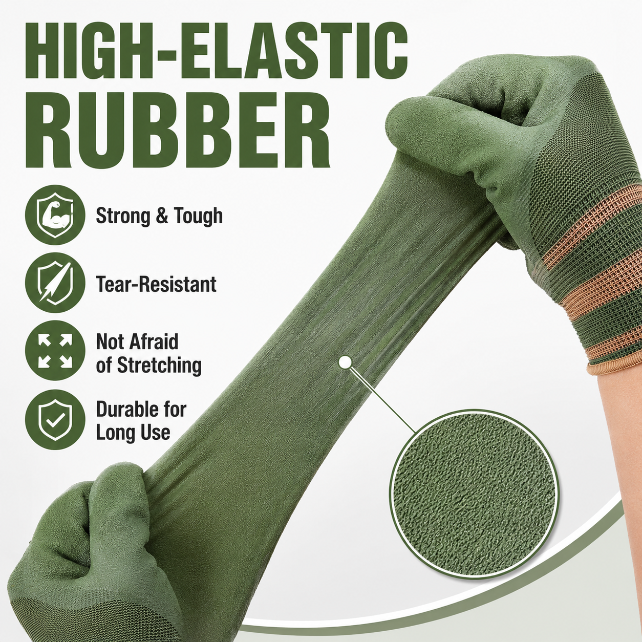 Sfrcord® Heavy-Duty Waterproof Gardening & Work Gloves with Anti-Slip Rubber Grip