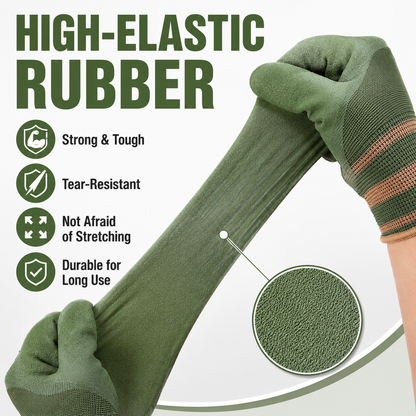Sfrcord® Heavy-Duty Waterproof Gardening & Work Gloves with Anti-Slip Rubber Grip