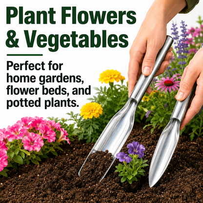 MCOIKY® Stainless Steel Garden Digging & Transplanting Tool Set