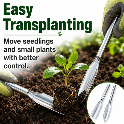 MCOIKY® Stainless Steel Garden Digging & Transplanting Tool Set