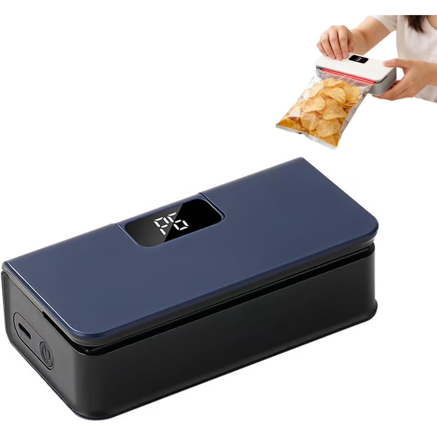 Smart Digital Bag Sealer | Rechargeable, Magnetic & 6 Adjustable Gears Heat Control