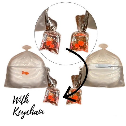 RSZZB® Lucky Koi Fish Pouch Cover & Charm for Apple AirPods
